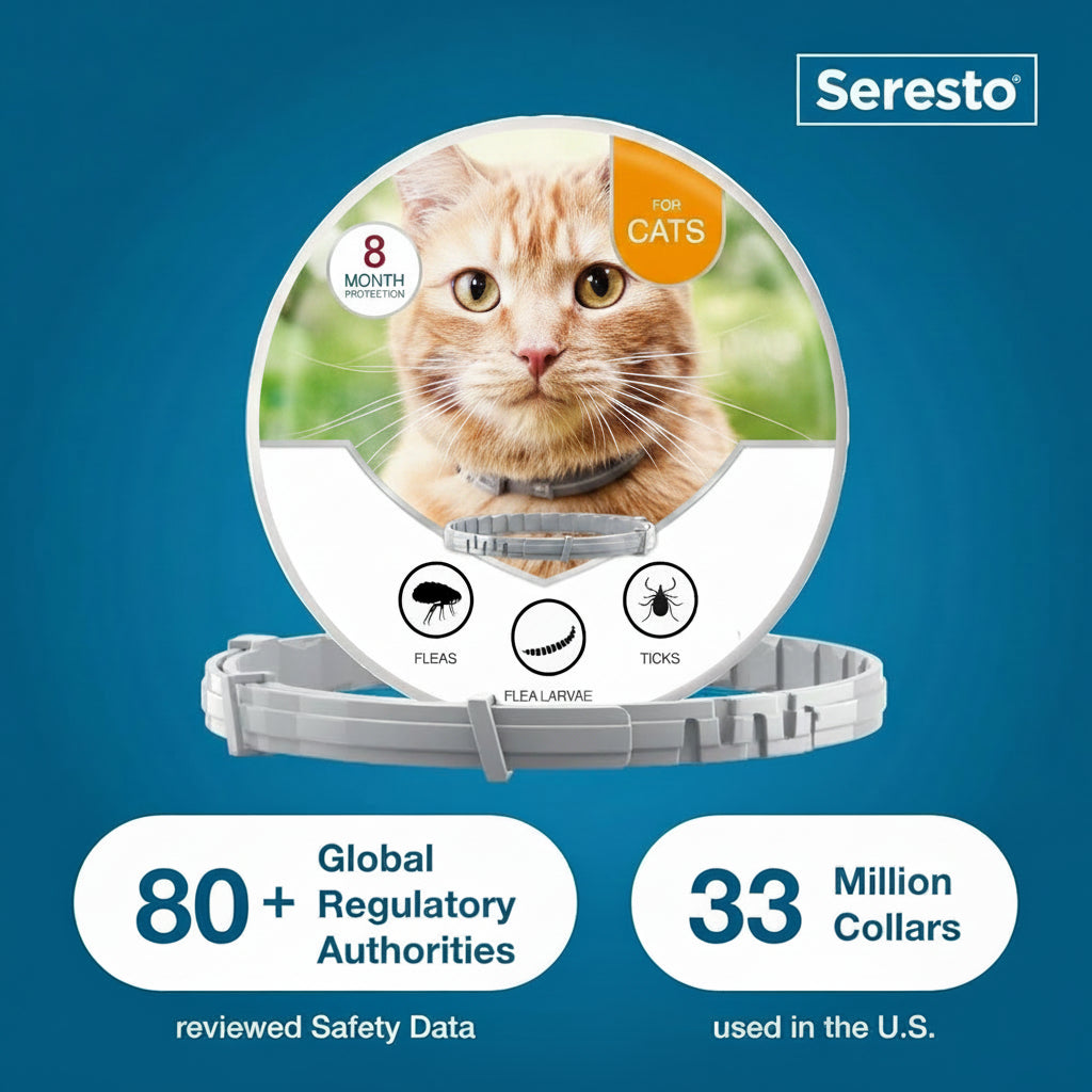 Cat Vet-Recommended Flea & Tick Treatment & Prevention Collar for Cats | 8 Months Protection
