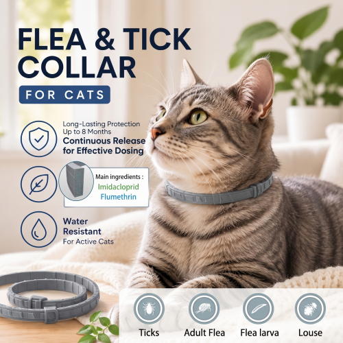 Cat Vet-Recommended Flea & Tick Treatment & Prevention Collar for Cats | 8 Months Protection